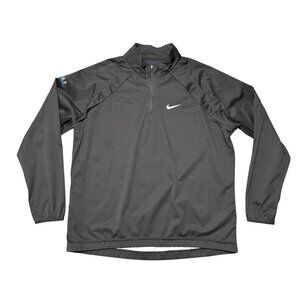 Nike Men's Black Windbreaker Size Large with Corporate Logo